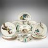 14 service pieces 'Aux grands Oiseaux', c. 1880