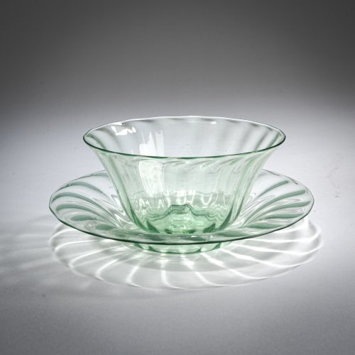 Schale mit Teller 'Costolato', 1921-25