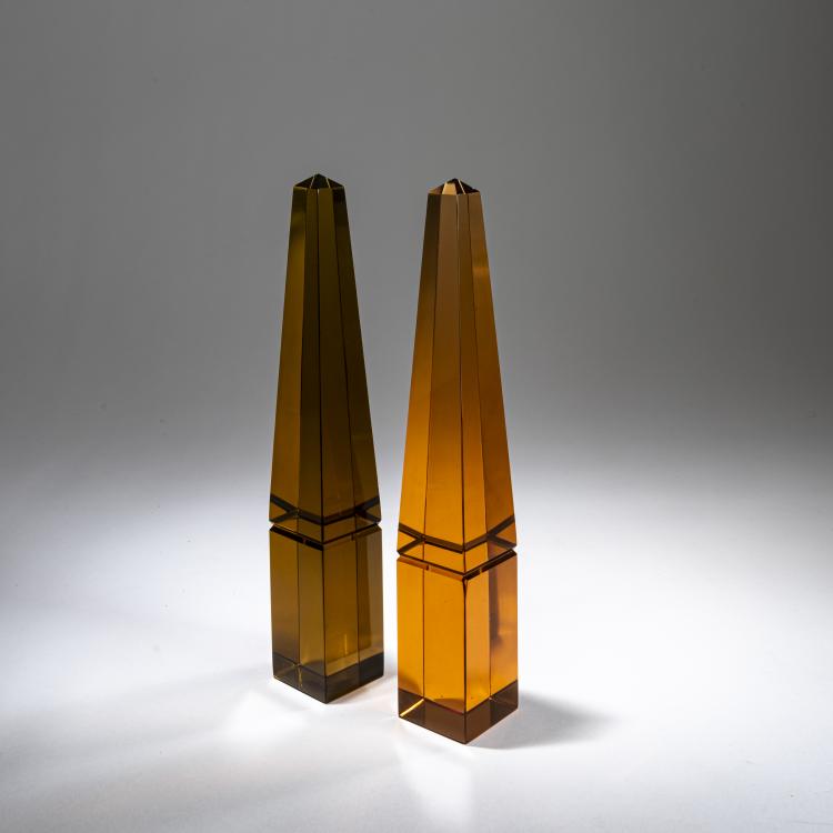 Hauptbild zu Objekt, Zwei Obelisken, 1952, Paolo Venini, Venini & C., Murano, 177B 552
