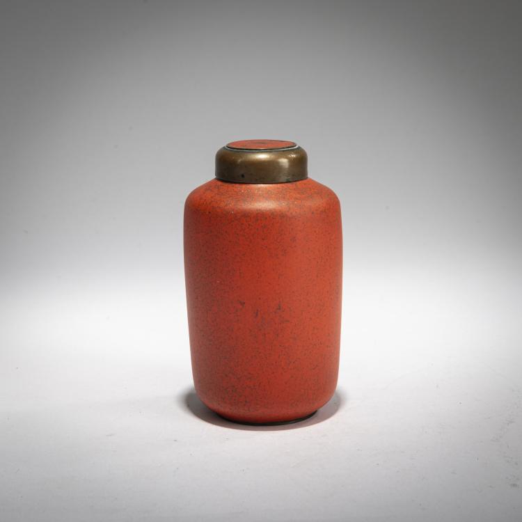 Hauptbild zu Objekt, Teedose, c. 1934, Lili Schultz, Giebichenstein, Burg, 177A 13