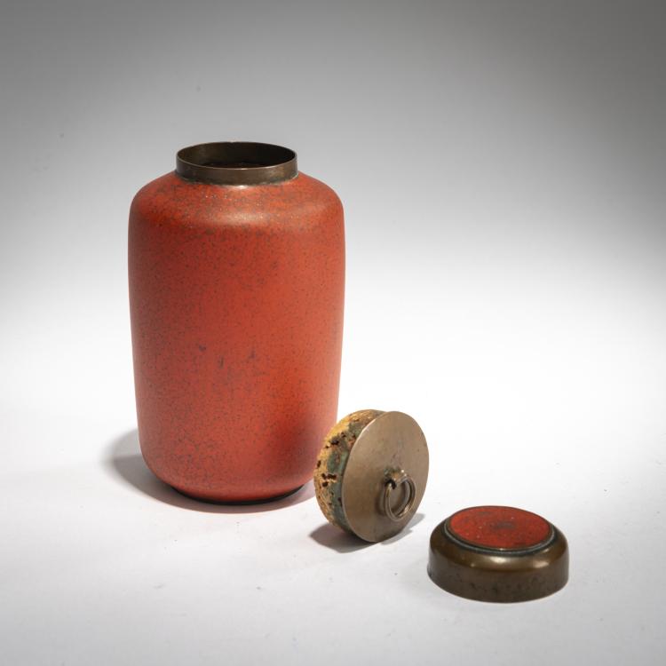 Bild 1 zu Objekt, Teedose, c. 1934, Lili Schultz, Giebichenstein, Burg, 177A 13