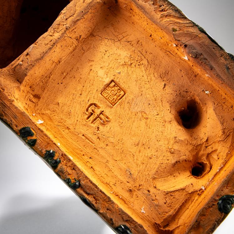 Bild 1 zu Objekt, Majolikafigur 'Katze', 1920er Jahre, Wiener Kunstgewerbeschule, 178A 390