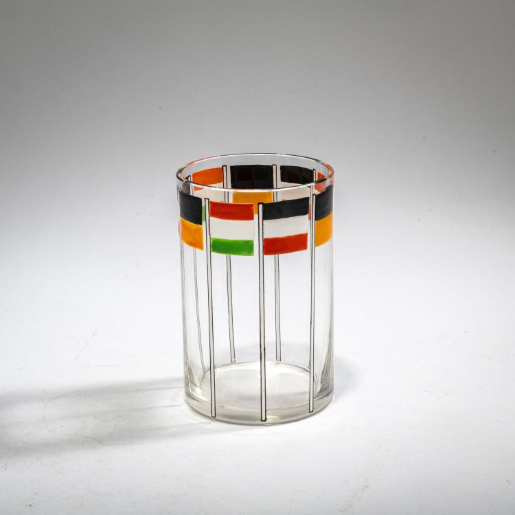 Bild 1 zu Objekt, Kriegsglas, 1914-16, Josef Hoffmann, Oertel, J., Haida; Wiener Werkst&auml;tte, 178A 207
