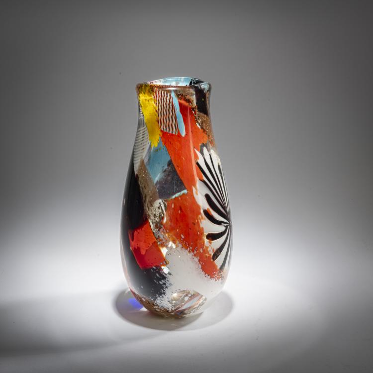 Hauptbild zu Objekt, Vase 'Oriente', c. 1953, Dino Martens, Toso, Aureliano, Murano, 177B 584