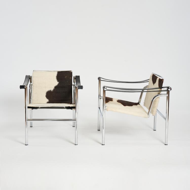 Bild 3 zu Objekt, Zwei Armlehnsessel 'LC 1', 1928 (Entwurf), Pierre Jeanneret,Charlotte Perriand,Le Corbusier Charles-&Eacute;douard Jeanneret-Gris, Cassina, Mailand / Milan, 178B 518