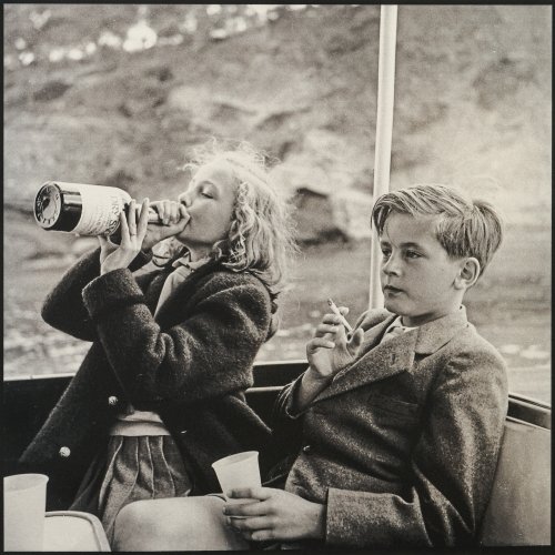 'Wonni and Alex aboard Bartholomé March's boat', 1954 (printed later)