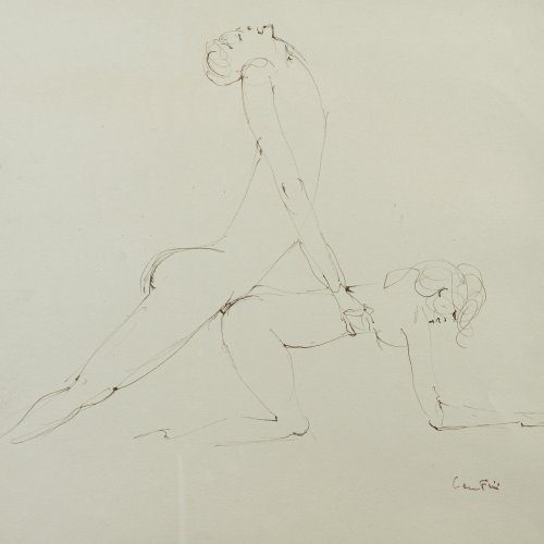 'Dessin Erotique No. 8 (Spécial No. 115)' und 'Dessin Erotique No. 9 (Spécial No. 116)', um 1970