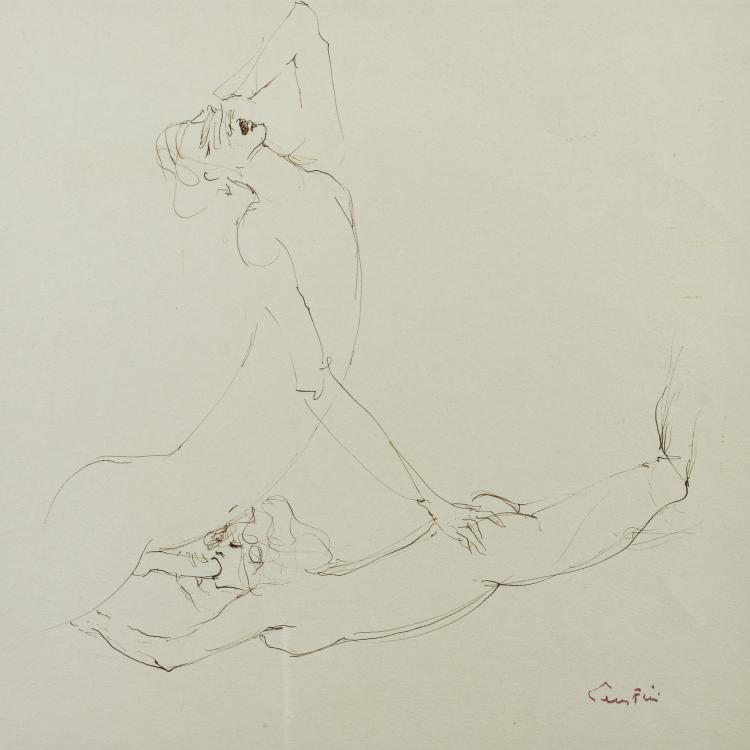 Bild 1 zu Objekt, 'Dessin Erotique No. 8 (Sp&eacute;cial No. 115)' und 'Dessin Erotique No. 9 (Sp&eacute;cial No. 116)', um 1970, Leonor Fini, 177C 719