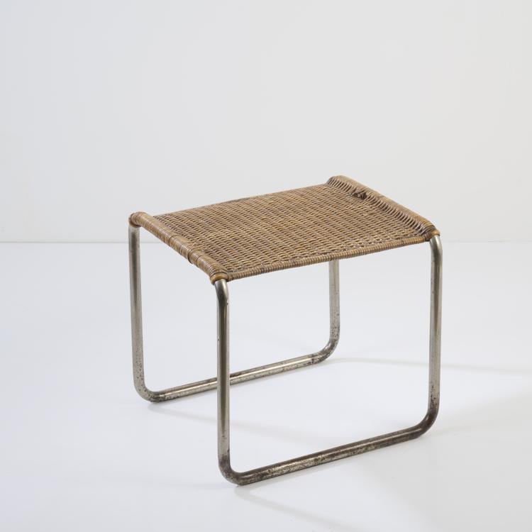 Hauptbild zu Objekt, Stool 'MR 1', 1927, Ludwig Mies van der Rohe, Berliner Metallgewerbe Joseph M&uuml;ller oder/or Thonet, Frankenberg., 177A 32
