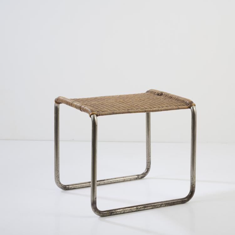 Bild 1 zu Objekt, Stool 'MR 1', 1927, Ludwig Mies van der Rohe, Berliner Metallgewerbe Joseph M&uuml;ller oder/or Thonet, Frankenberg., 177A 32