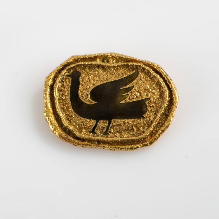 Hauptbild zu Objekt, Brosche 'Procris', 1960er Jahre, Georges Braque, De L&ouml;wenfeld, Heger / Bondt, Jean-Thierry, 178C 954