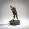 Bronzefigur 'Golfspieler', um 1900