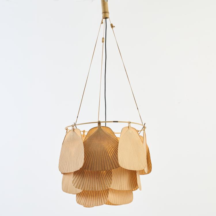 Bild 1 zu Objekt, Deckenleuchte 'Ju-Ku' aus der 'Uchiwa' Serie, 1973 (Entwurf), Ingo Maurer, Design M, Maurer, Ingo, M&uuml;nchen / Munich, 178B 835