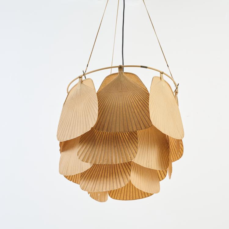 Bild 2 zu Objekt, Deckenleuchte 'Ju-Ku' aus der 'Uchiwa' Serie, 1973 (Entwurf), Ingo Maurer, Design M, Maurer, Ingo, M&uuml;nchen / Munich, 178B 835