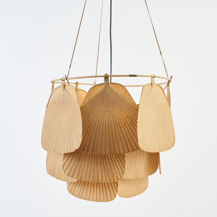 Bild 3 zu Objekt, Deckenleuchte 'Ju-Ku' aus der 'Uchiwa' Serie, 1973 (Entwurf), Ingo Maurer, Design M, Maurer, Ingo, M&uuml;nchen / Munich, 178B 835