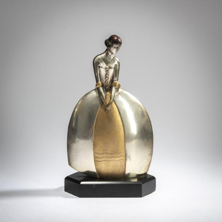 Hauptbild zu Objekt, Bronze figure 'Dancer', c. 1930, Ghanu Gantcheff, Guillard, Marcel, Asni&egrave;res, 178A 234