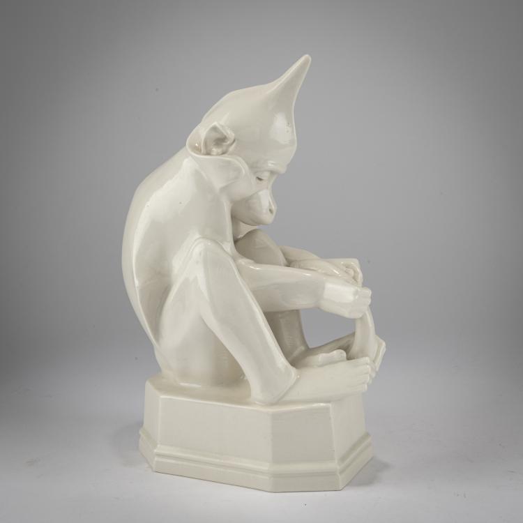 Hauptbild zu Objekt, 'Helmaffe', 1919/20, Anton Puchegger, Schwarzburger Werkst&auml;tten f&uuml;r Porzellankunst, Unterweissbach, 178A 306