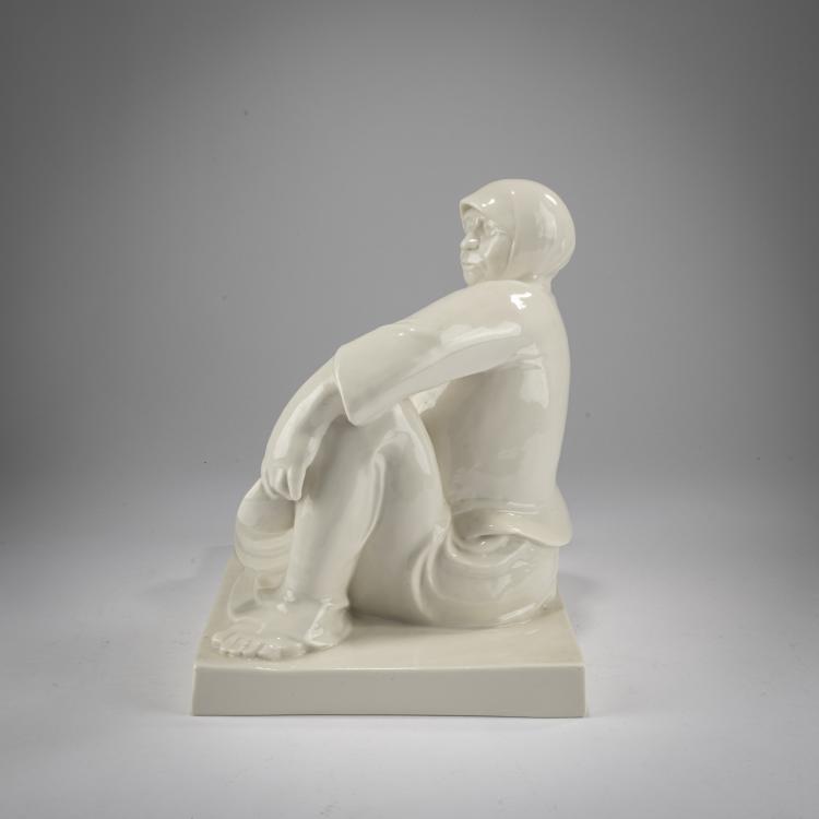 Bild 2 zu Objekt, 'Russische Bettlerin mit Schale', 1907, Ernst Barlach, Schwarzburger Werkst&auml;tten f&uuml;r Porzellankunst, Unterweissbach, 178A 302