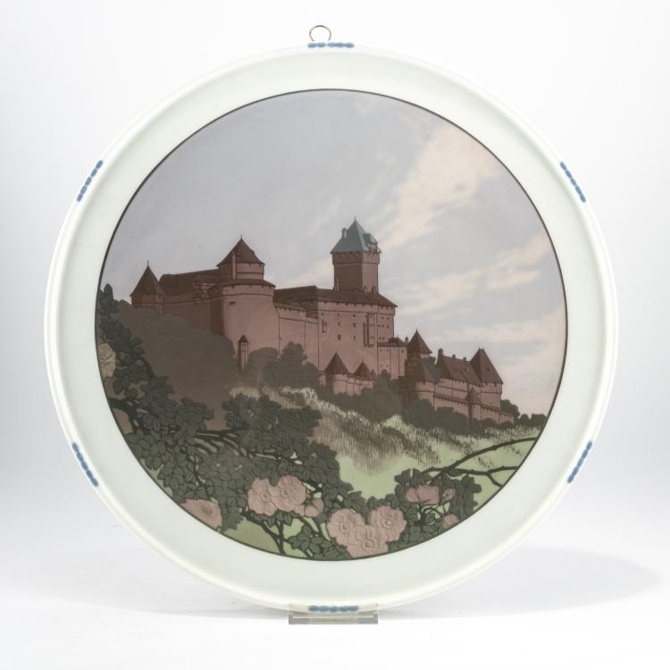 Hauptbild zu Objekt, Decorative plate 'Hoh-Koenigsburg', 1909, Wilhelm Carl Robra,Lorenz Lang, Berlin, KPM, 178A 310