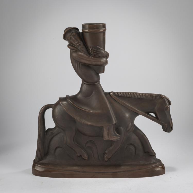 Hauptbild zu Objekt, 'Candle Rider', 1918/19, Gerhard Marcks, Meissen, StPM, 178A 376