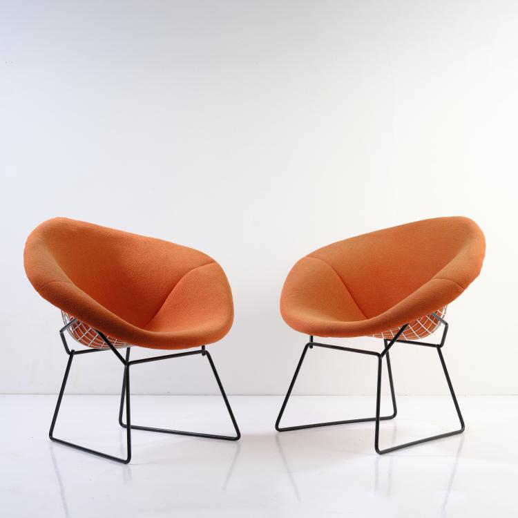 Bild 2 zu Objekt, Two armchairs 'Diamond - 422', 1952, Harry Bertoia, Knoll International, New York, 178B 663