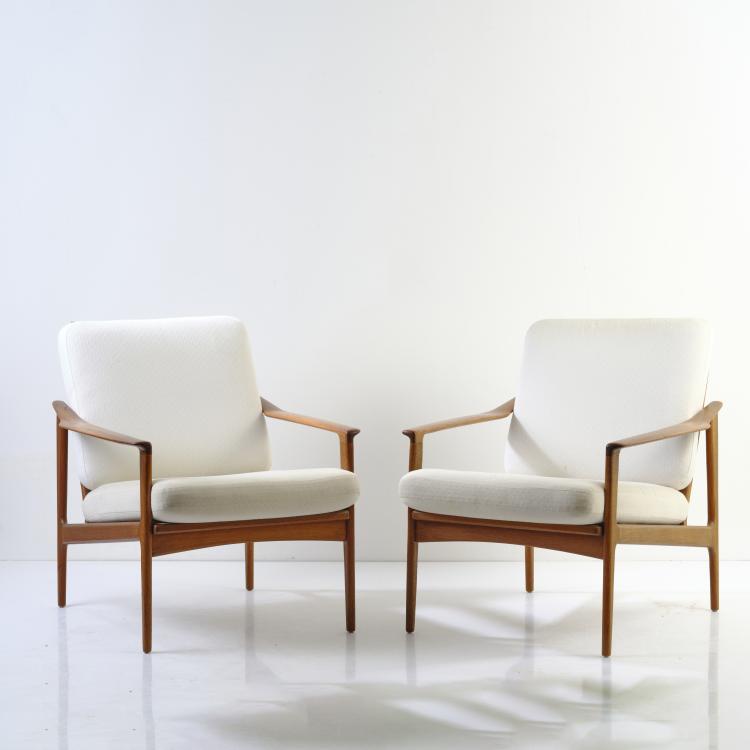 Hauptbild zu Objekt, Zwei Armlehnsessel, um 1960, D&auml;nemark / Denmark, 178B 721