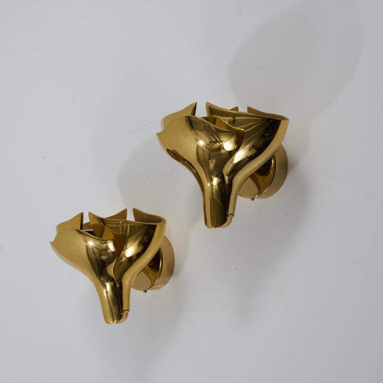 Hauptbild zu Objekt, Paar Wandleuchten, 1980er Jahre, Fratelli Martini, Concordia, 178B 874