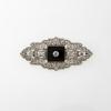 Art Déco Brosche mit Diamanten und Onyx