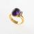 Cocktail ring with amethyst and diamonds