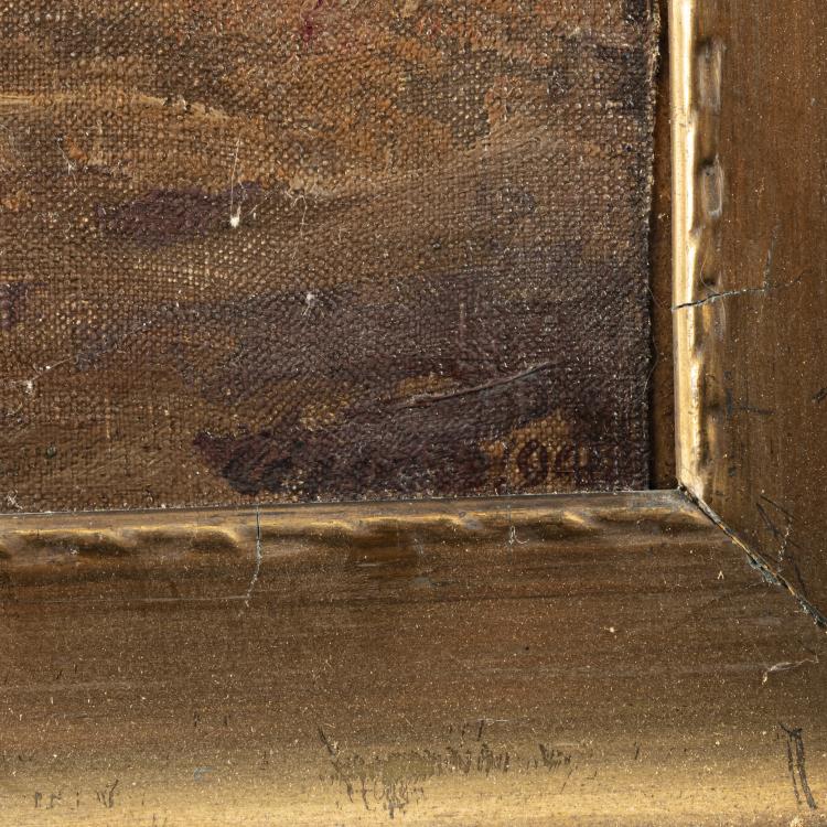 Bild 2 zu Objekt, 'Meeresbucht an rotem Felsen', 1908, Johann Vincenz Cissarz, 178A 491