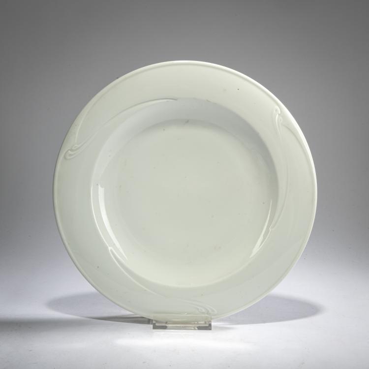 Hauptbild zu Objekt, Speiseteller 'Peitschenhieb', 1903/04, Henry van de Velde, Meissen, KPM, 178A 330