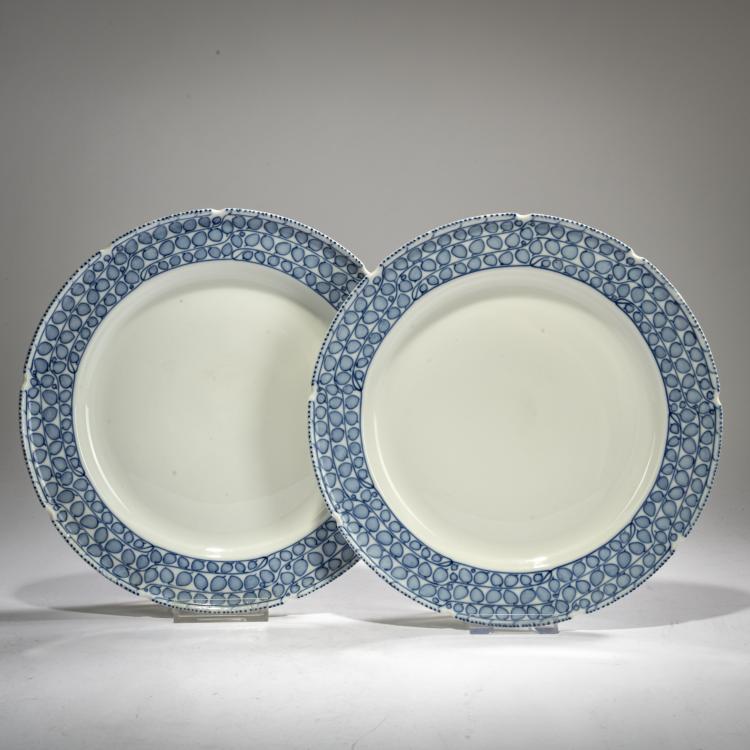 Hauptbild zu Objekt, Zwei Speiseteller, 1903/04, Richard Riemerschmid, Meissen, KPM, 178A 331