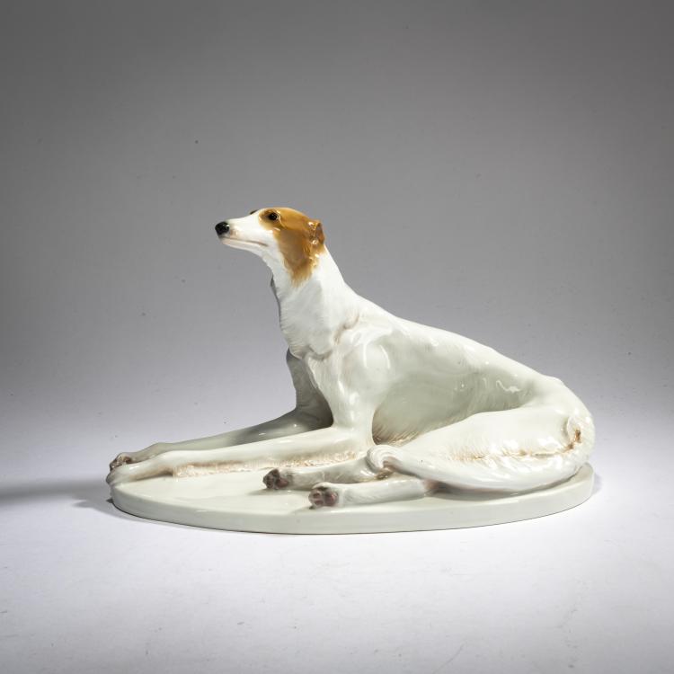 Hauptbild zu Objekt, 'Russisches Windspiel', 1930, Paul Walther, Meissen, StPM, 178A 289