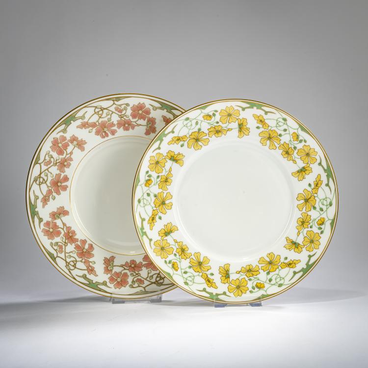 Hauptbild zu Objekt, Zwei Speiseteller, 1897, S&egrave;vres, Manufacture Nationale de, 178A 341