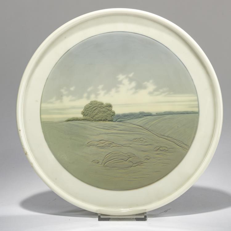 Hauptbild zu Objekt, Decorative plate, c. 1908, Theodor Schmuz-Baudiss (attributed), Berlin, KPM, 178A 309