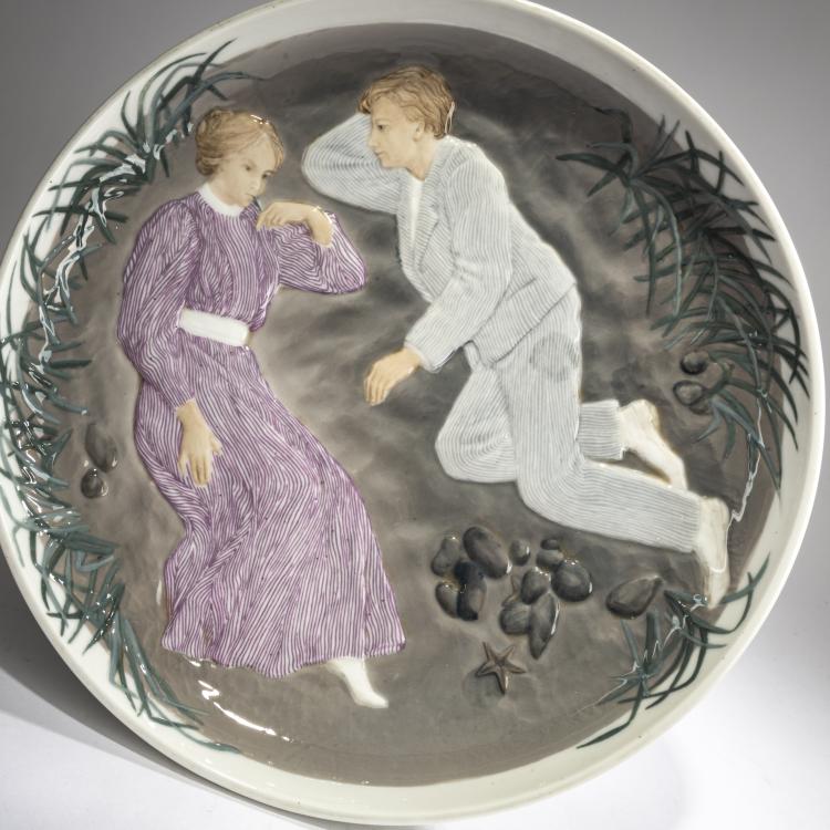 Bild 3 zu Objekt, Unikat-Tafelaufsatz, 1899-1902, Ingeborg Plockross Irminger, Bing & Gr&oslash;ndahl, Kopenhagen / Copenhagen, 178A 314