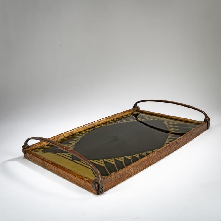 Hauptbild zu Objekt, Tablett, um 1918, Christian Neureuther, W&auml;chtersbacher Steingutfabrik, Schlierbach, 178A 381