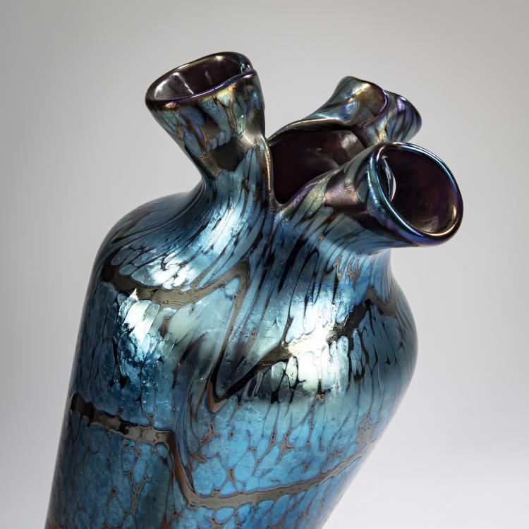 Bild 2 zu Objekt, Vase mit Zinnmontierung, 1900-05, Kralik, Wilhelm, Sohn / Son, Eleonorenhain / Lenora, 178A 185