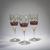 Three wine glasses '1444' with decoration '1723', c. 1903