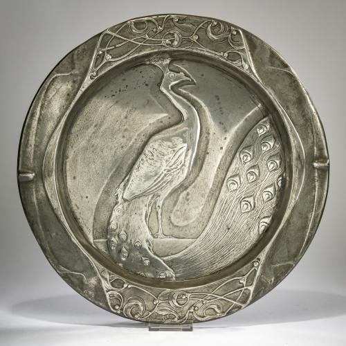 Wall plate with Peacock, 1904/06