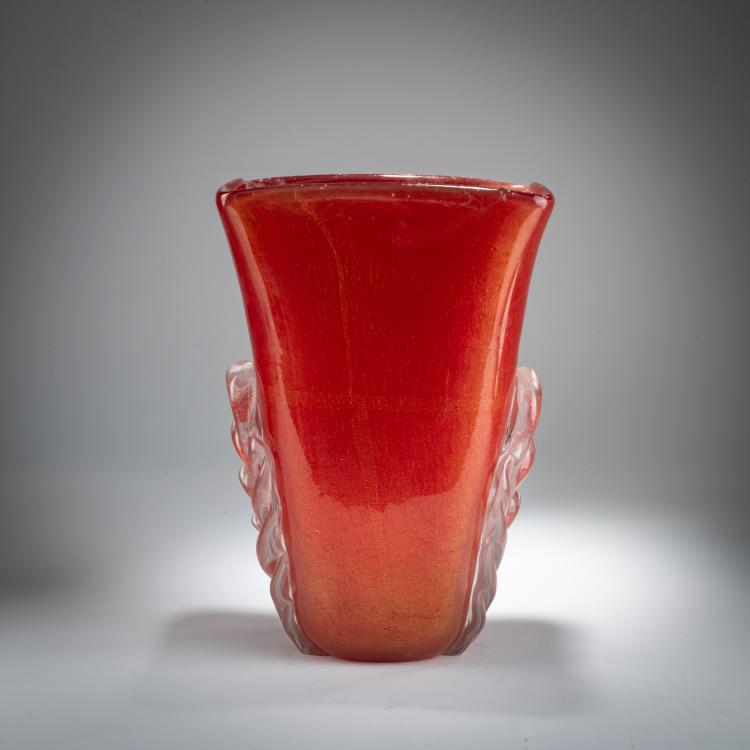 Hauptbild zu Objekt, Vase, um 1940, Alfredo Barbini, V.A.M.S.A., Murano, 179B 639