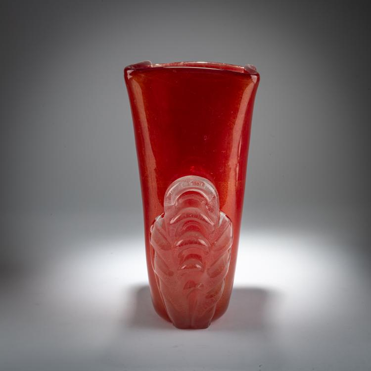 Bild 1 zu Objekt, Vase, um 1940, Alfredo Barbini, V.A.M.S.A., Murano, 179B 639