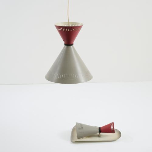 Wall and ceiling light, 1960s