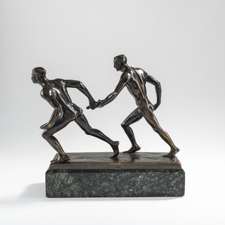 Bild 2 zu Objekt, Bronze figure 'Relay Racers', c. 1930, C. Singer, Singer, C., Augsburg, 178A 277