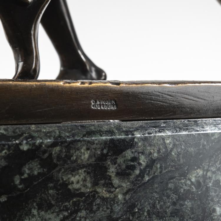 Bild 3 zu Objekt, Bronze figure 'Relay Racers', c. 1930, C. Singer, Singer, C., Augsburg, 178A 277