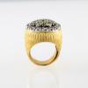 Modified cocktail ring with diamonds