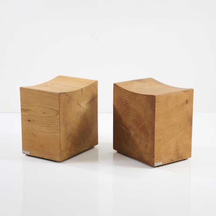 Bild 1 zu Objekt, Zwei Hocker 'Logos Squared', 2011 (Entwurf), Riva 1920, Cant&ugrave;, 178B 943