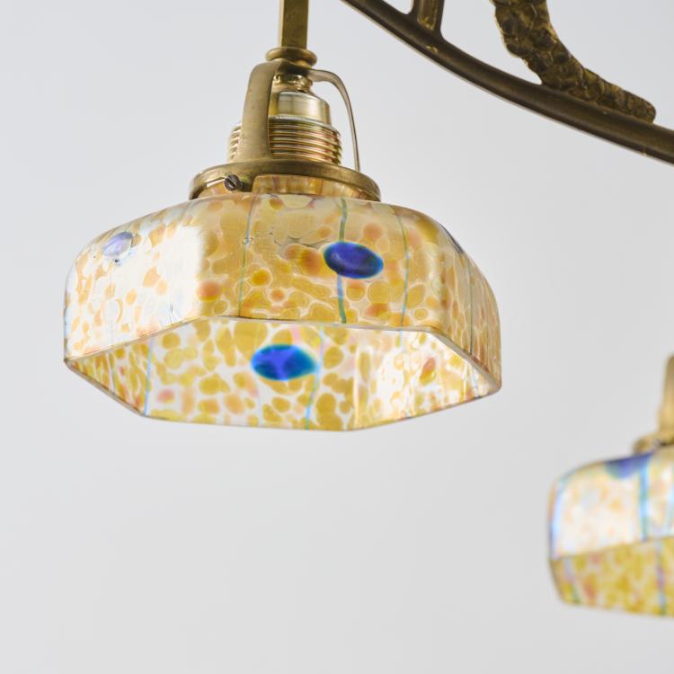 Bild 6 zu Objekt, Deckenleuchte 'Streifen und Flecken', um 1905, Kralik, Wilhelm, Sohn, Eleonorenhain / Lenora (zug./attr.), 178A 187