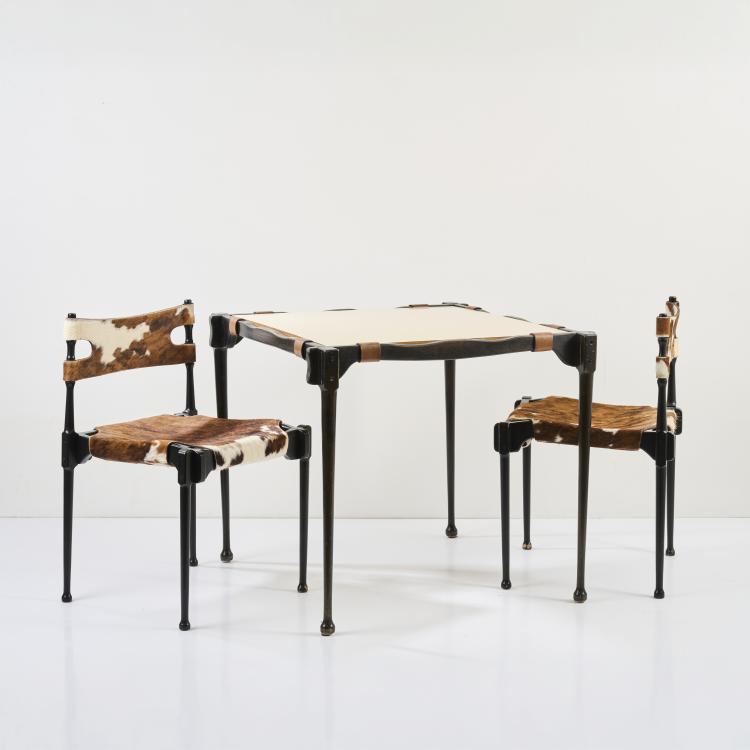 Bild 1 zu Objekt, Zwei Stapelst&uuml;hle und ein Tisch 'Montreal', 1967, Frei Otto, Karl Fr&ouml;scher & Co., Steinheim/Murr, 178B 746