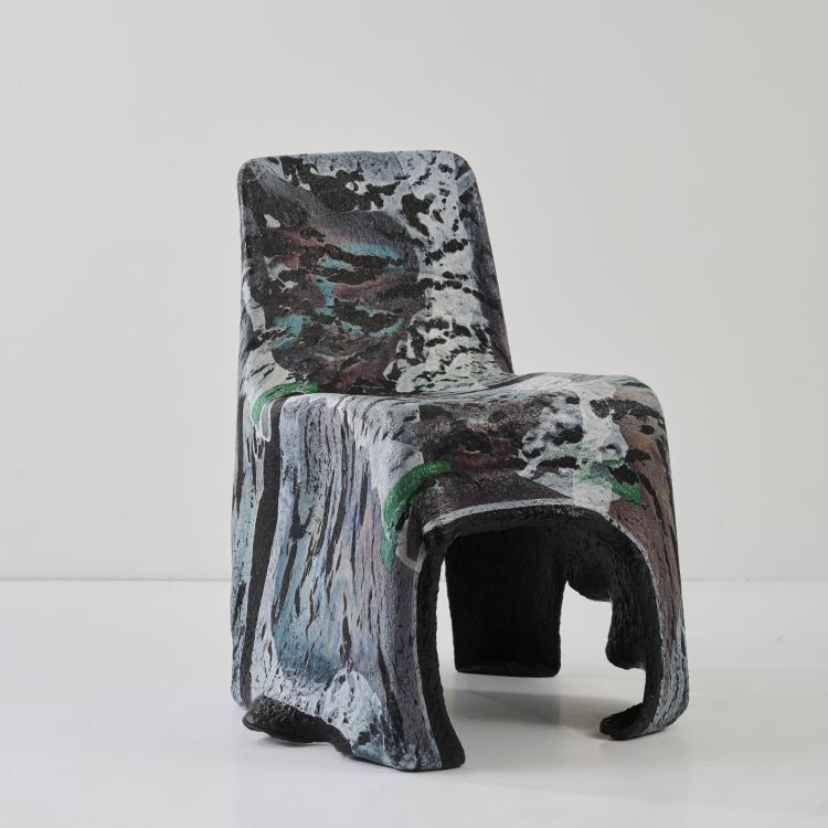 Hauptbild zu Objekt, Chair 'Benetton - Oliviero Toscani, c. 1994, Beata B&auml;r,Hartmut Knell,Gerhard B&auml;r, B&auml;r & Knell, Bad Wimpfen, 178B 905